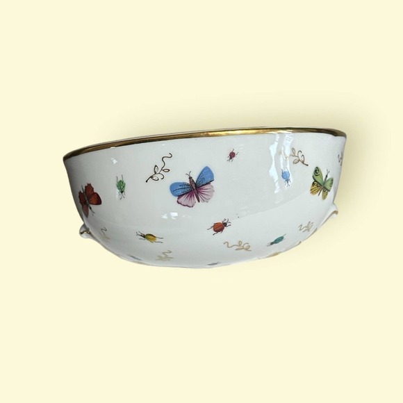 VINTAGE Ardalt ceramic hand painted butterfly ladybug wall planter Japan - Picture 1 of 15